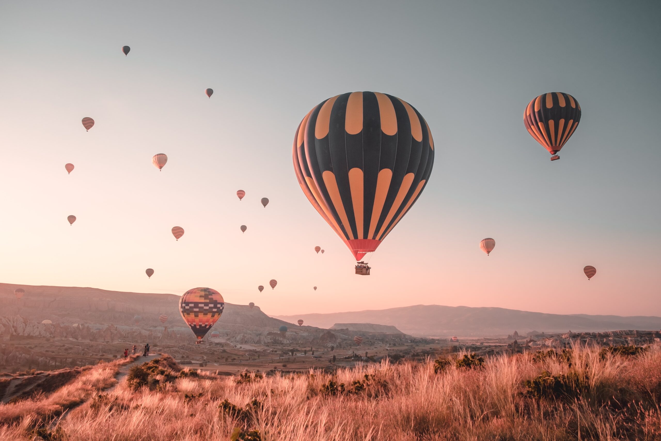 Colorful,Hot,Air,Balloons.,Popular,Tourist,Attraction,-,Sunrise,Watching